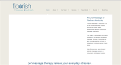 Desktop Screenshot of flourishmassage.com